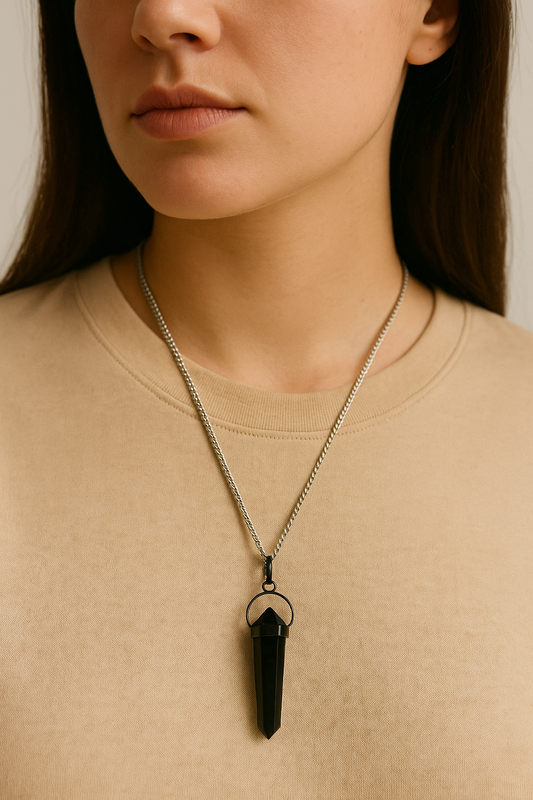 Black Tourmaline Pendant – The Ultimate Protection Stone (Unisex)